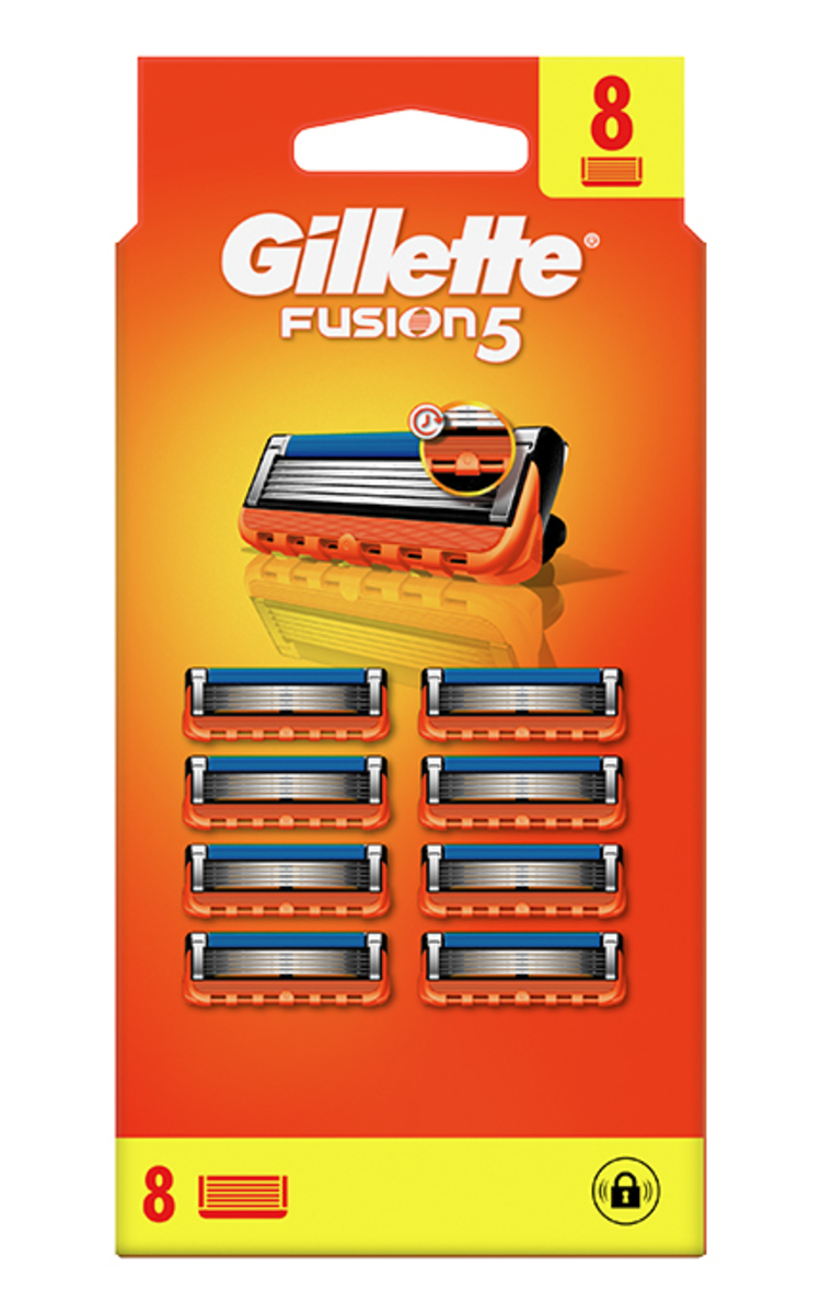 GILLETTE GILLETTE, FUSION, skustuvo galvutės, 8 vnt.   8 vnt.