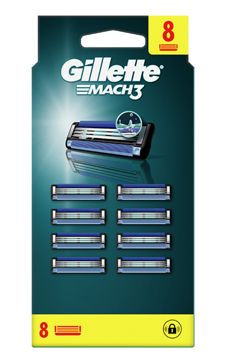 GILLETTE GILLETTE, MACH3, skustuvo galvutės, 8 vnt.                                                             8 vnt.