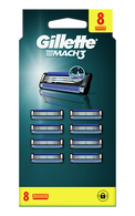 GILLETTE, MACH3, skustuvo galvutės, 8 vnt.                                                            