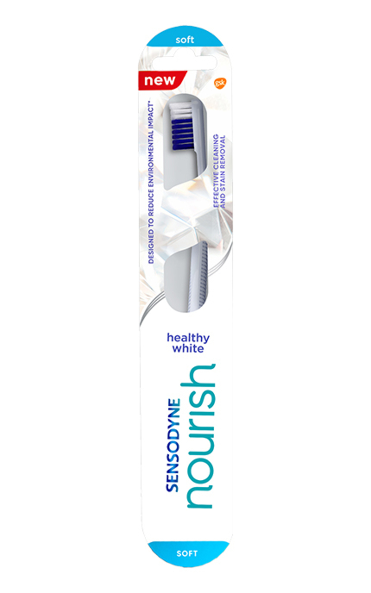 SENSODYNE SENSODYNE, NOURISH HEALTHY WHITE, dantų šepetėlis, 1 vnt. 1 vnt.