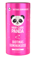 HAIR CARE PANDA, biotinas guminukuose, maisto papildas, 60 guminukų