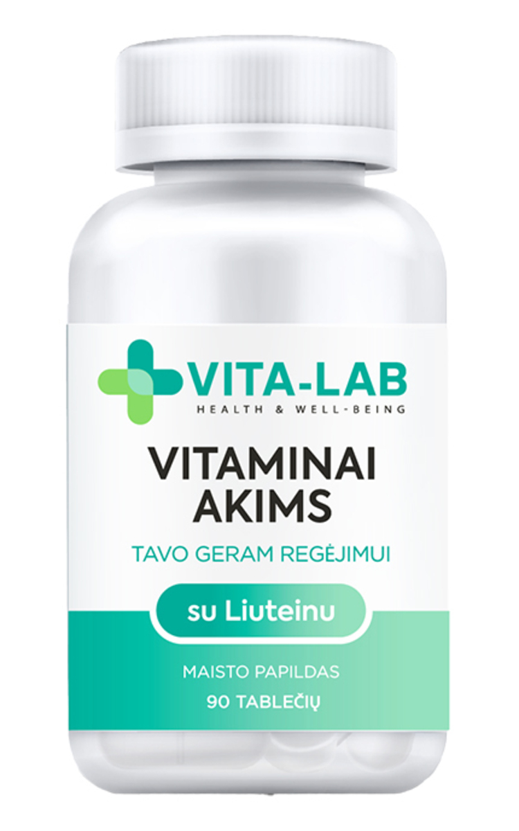 VITA-LAB VITA-LAB, vitaminai akims su Liuteinu, 90 tablečių 90 vnt.