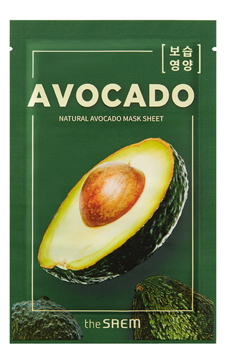 THE SAEM THE SAEM, AVOCADO, lakštinė kaukė, 1 vnt. 1 vnt.