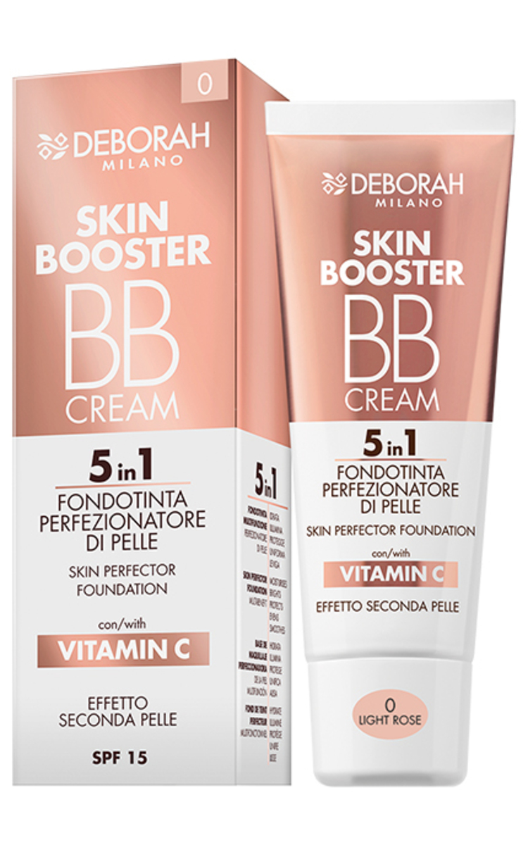 DEBORAH MILANO DEBORAH MILANO, SKIN BOOSTER, BB cream makiažo pagrindas, 30 ml 0 LIGHT ROSE