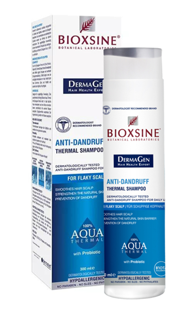 BIOXSINE BIOXCIN, AQUA THERMAL, šampūnas nuo pleiskanų, 300 ml. 300 ml