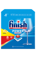 FINISH, POWERBALL POWER ESSENTIAL, citrinų kvapo indaplovių tabletės, 42 vnt.