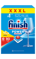 FINISH, POWERBALL POWER ESSENTIAL, citrinų kvapo indaplovių tabletės, 90 vnt.