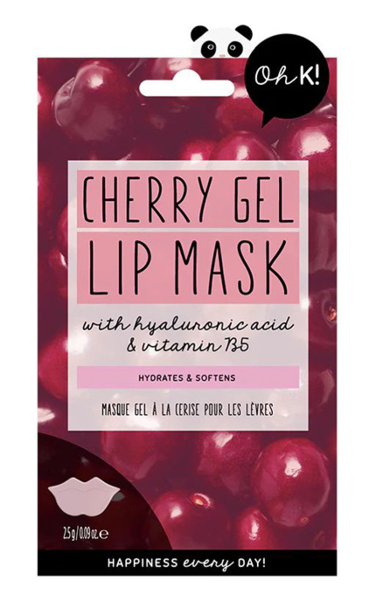 OH K! OH K!, HYDRATING CHERRY GEL LIP MASK, drėkinamoji lūpų kaukė, 1 vnt. 1 vnt.