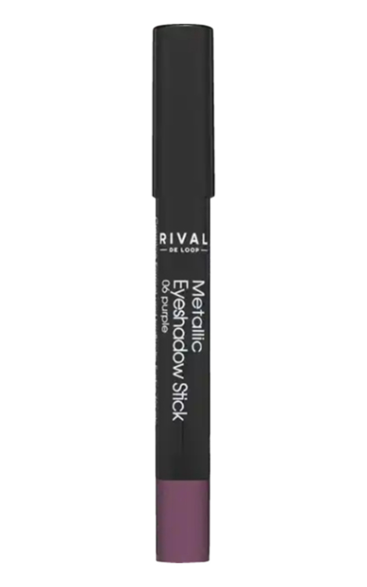 RIVAL DE LOOP RIVAL DE LOOP, METALLIC EYESHADOW STICK, akių šešėlių pieštukas, 06 Purple, 1 vnt. 1 vnt.