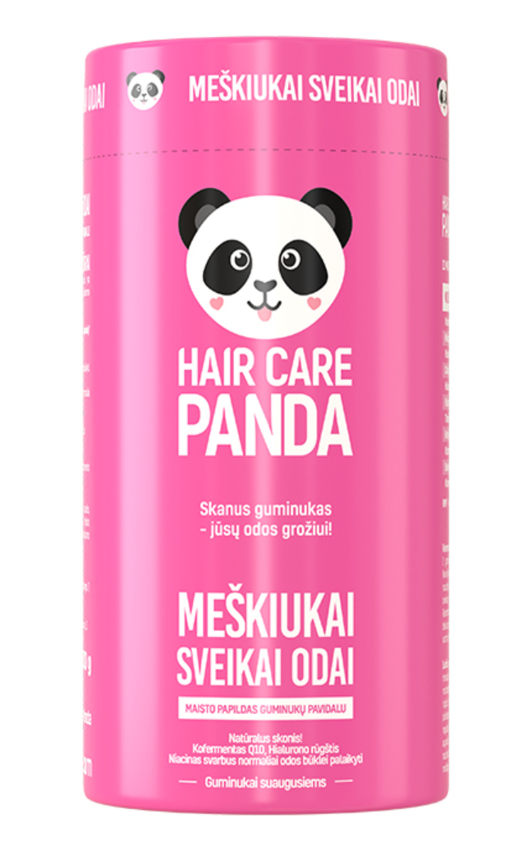 HAIR CARE PANDA HAIR CARE PANDA, meškiukai sveikai odai, 60 vnt. 60 vnt.