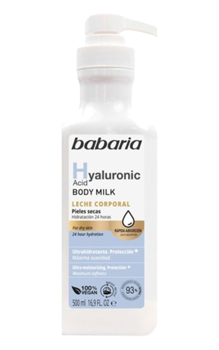 BABARIA, HYALURONIC ACID, kūno pienelis, 500 ml