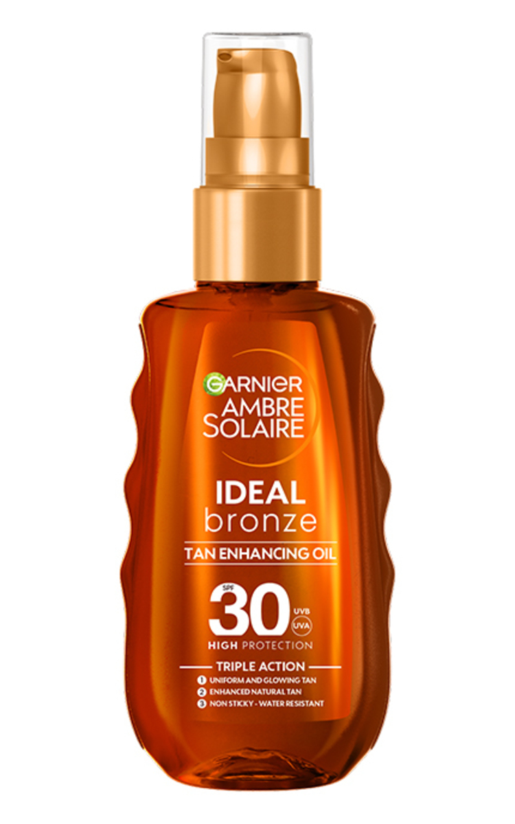 GARNIER GARNIER, AMBRE SOLAIRE, įdegį skatinantis aliejus SPF30, 150 ml 150 ml