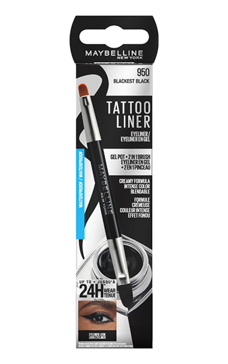 MAYBELLINE NEW YORK MAYBELLINE, TATTOO LINER GEL POT, akių apvadas, 3 g 1 vnt.