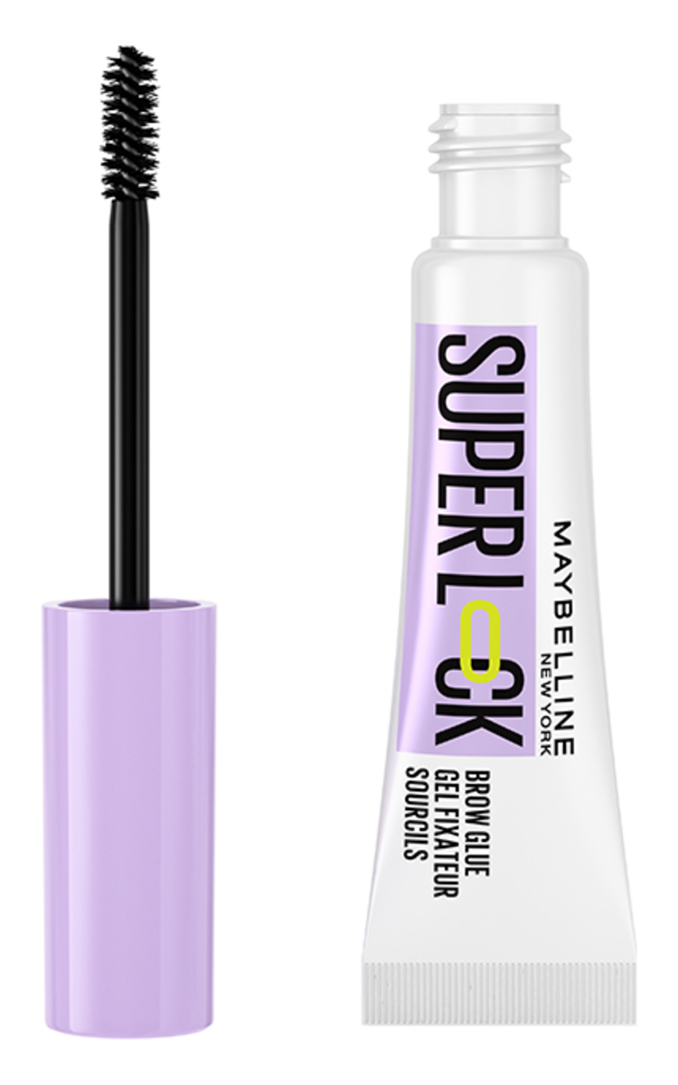 MAYBELLINE NEW YORK MAYBELLINE, SUPER LOCK BROW GLUE, antakių klijai 000 Clear, 8 g 1 vnt.