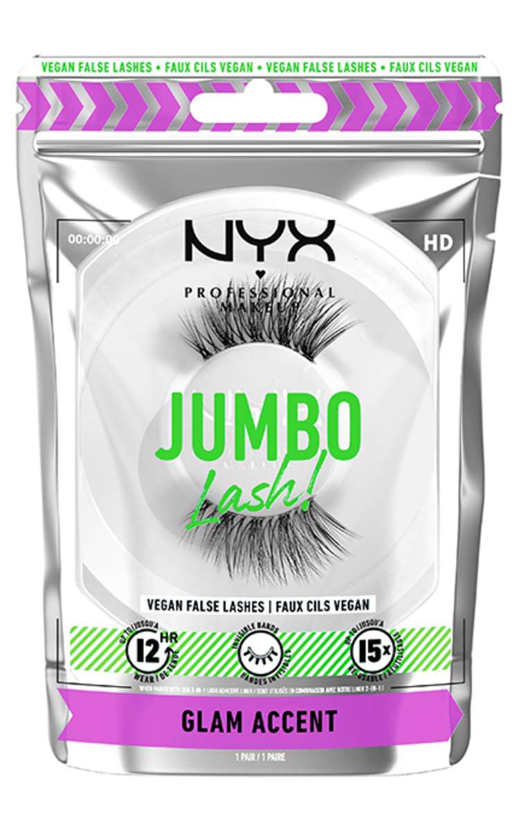 NYX PROFESSIONAL MAKEUP NYX PROFESSIONAL MAKEUP, JUMBO LASH GLAM ACCENT, dirbtinės blakstienos, 1 vnt. 1 vnt.