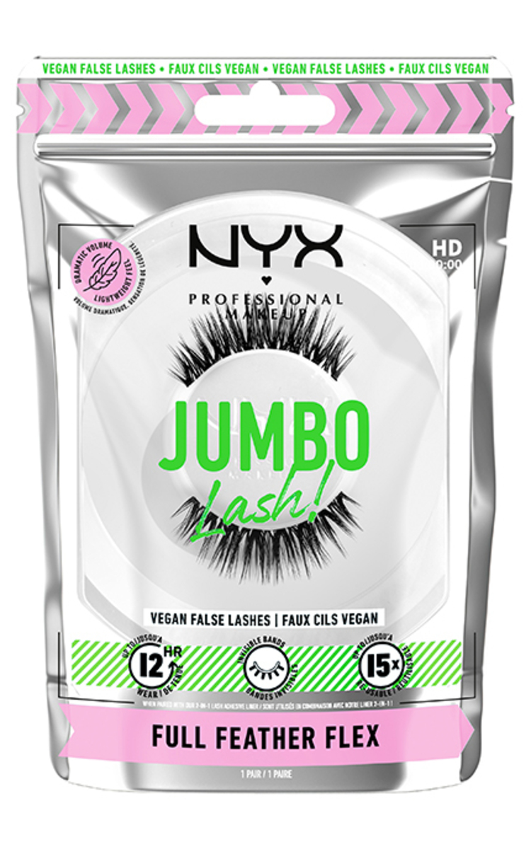 NYX PROFESSIONAL MAKEUP NYX PROFESSIONAL MAKEUP, JUMBO LASH FULL FEATHER FLEX, dirbtinės blakstienos, 1 vnt. 1 vnt.