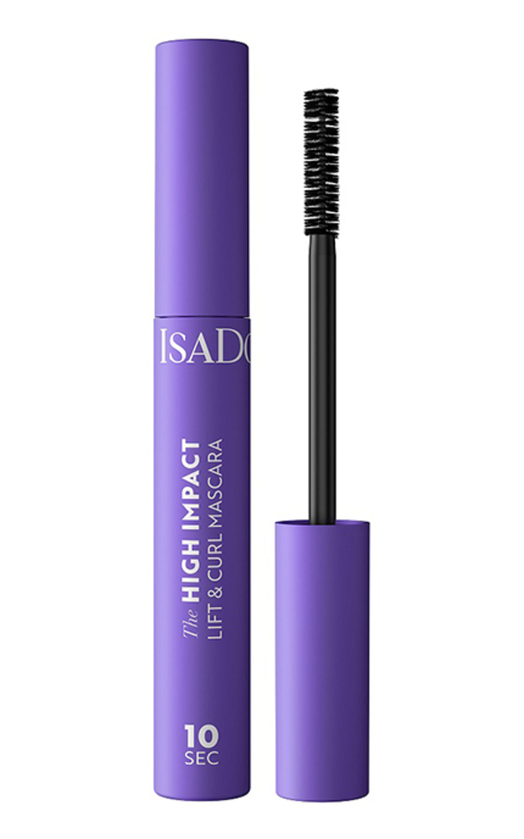 ISADORA ISADORA, 10 SEC HIGH IMPACT LIFT & CURL INTENSE BLACK, blakstienų tušas, 9 ml 1 vnt.