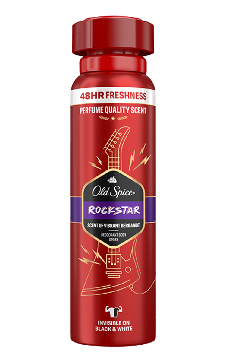 OLD SPICE OLD SPICE, ROCKSTAR, purškiamas dezodorantas, 150 ml. 150 ml