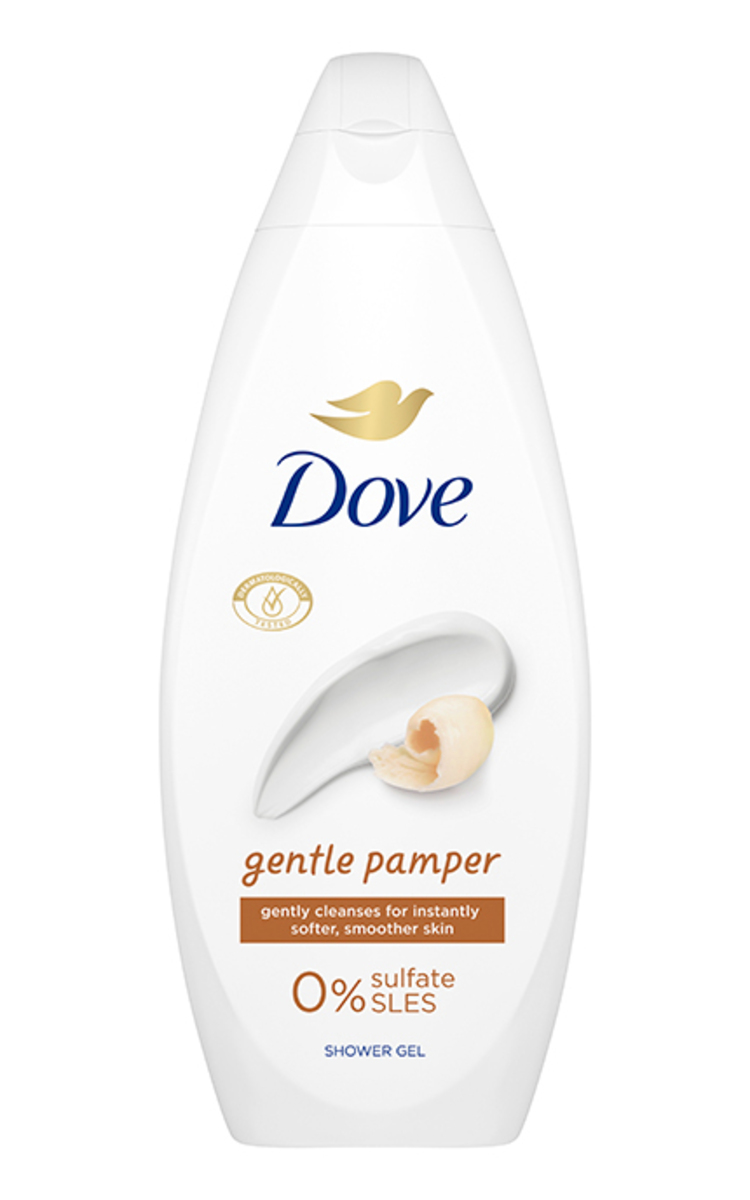 DOVE DOVE, GENTLE PAMPER, dušo želė, 250 ml 250 ml