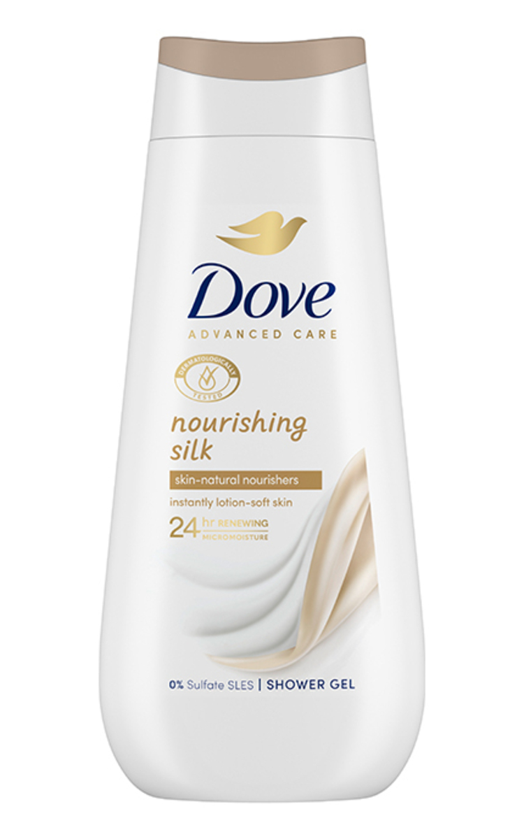 DOVE DOVE, SG NOURISHING SILK, kūno prausiklis, 225 ml 225 ml