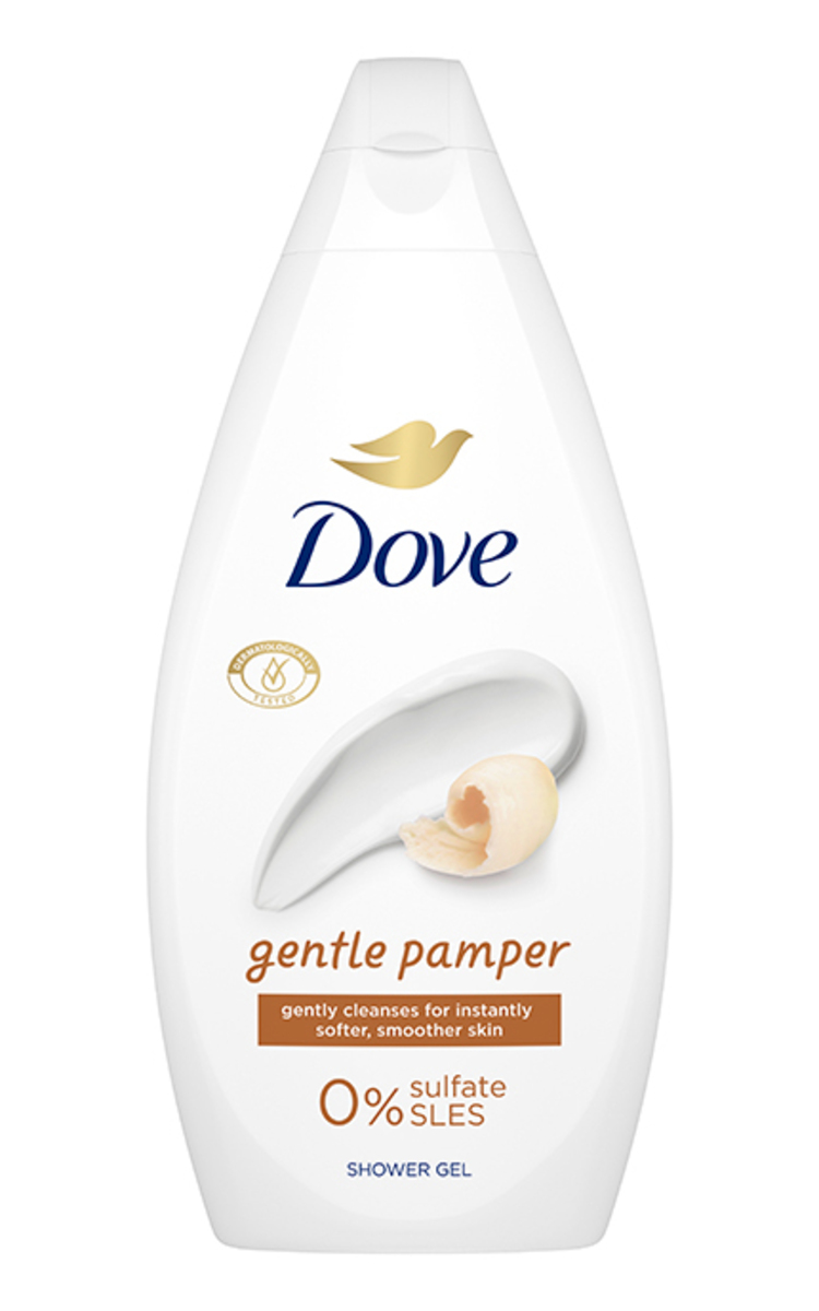 DOVE DOVE, GENTLE PAMPER, dušo želė, 450 ml 450 ml