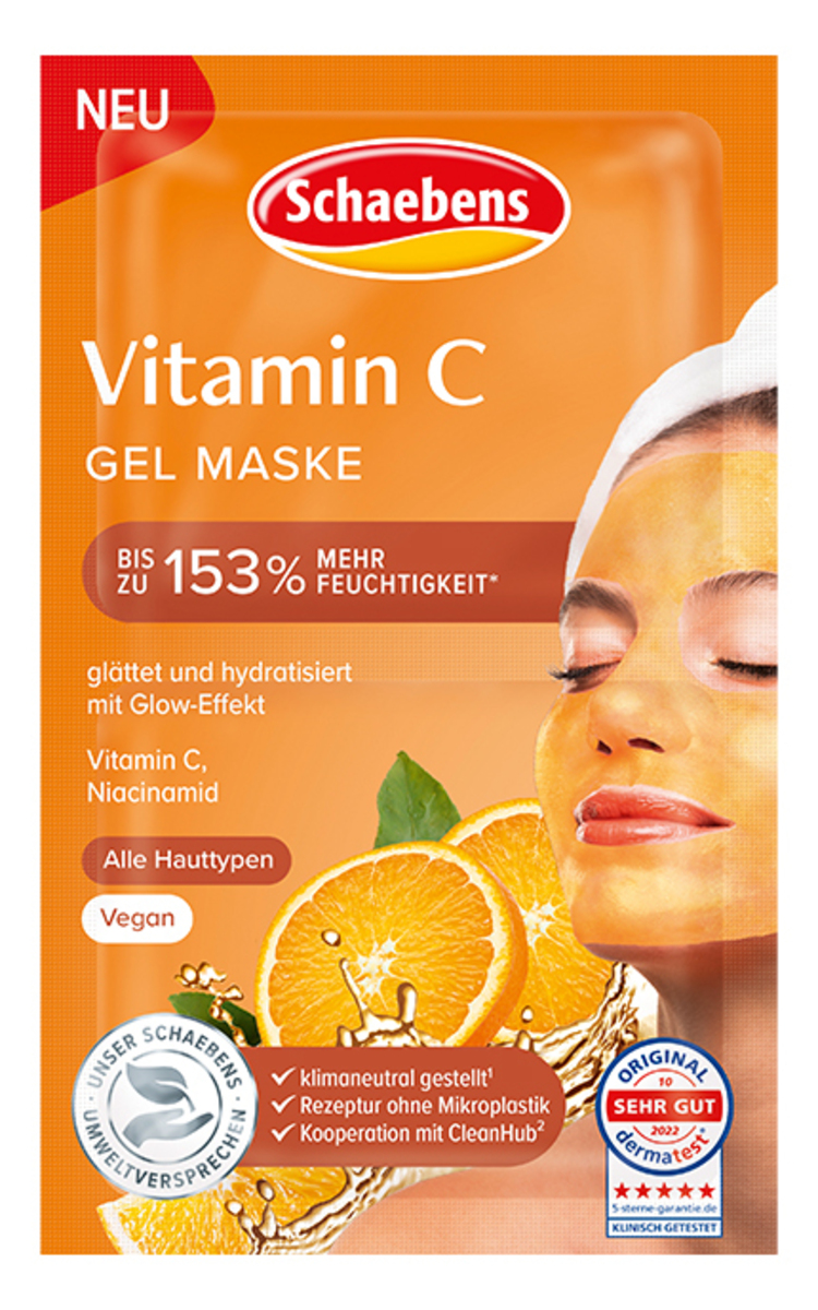 SCHAEBENS SCHAEBENS, gelio kaukė su vitaminu C, 2 x 5 ml  1 vnt.