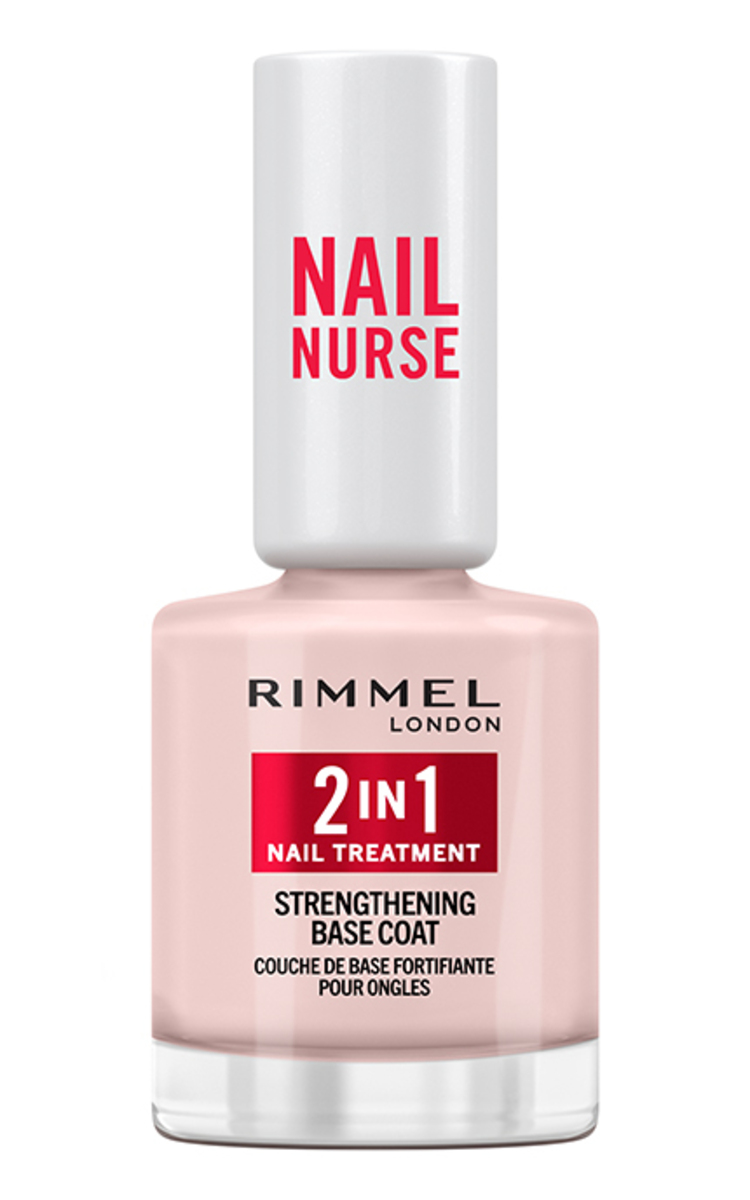 RIMMEL RIMMEL, COAT NURSE & STRENGTHEN, stiprinanti nagų lako bazė, 12 ml 1 vnt.