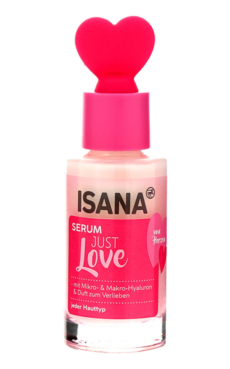 ISANA ISANA, JUST LOVE, serumas su skirtingos molekulinės masės hialurono rūgštimi, 30 ml 30 ml