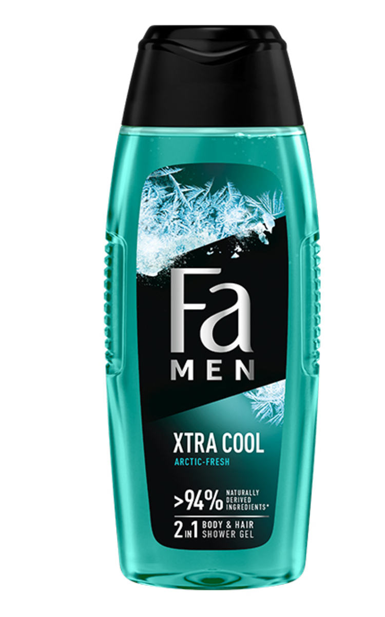 FA FA, MEN XTRA COOL, dušo gelis, 400 ml 400 ml