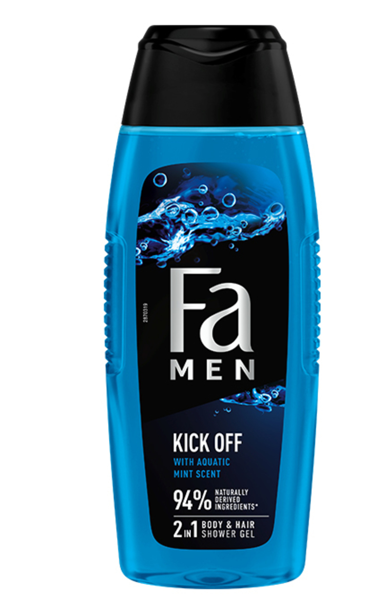 FA FA, MEN KICK OFF, dušo gelis, 400 ml 400 ml