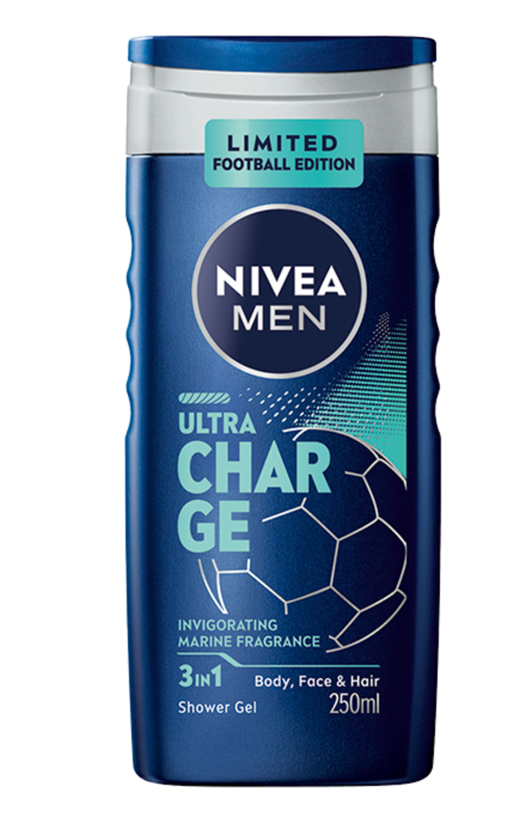 NIVEA MEN NIVEA MEN, ULTRA CHARGE, dušo želė vyrams, 250 ml 250 ml