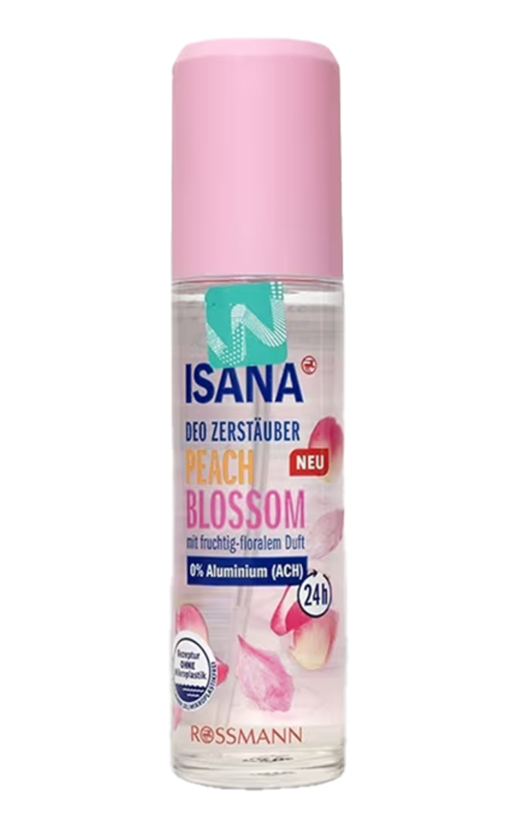 ISANA ISANA, PEACH BLOSSOM, purškiamasis dezodorantas, 75 ml. 75 ml