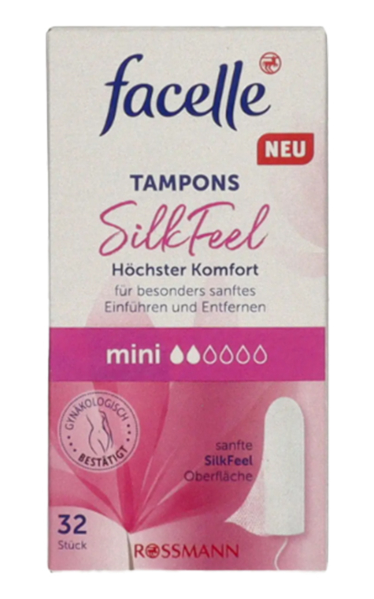 FACELLE FACELLE, SILKFEEL, MINI, tamponai, 32 vnt. 32 vnt.