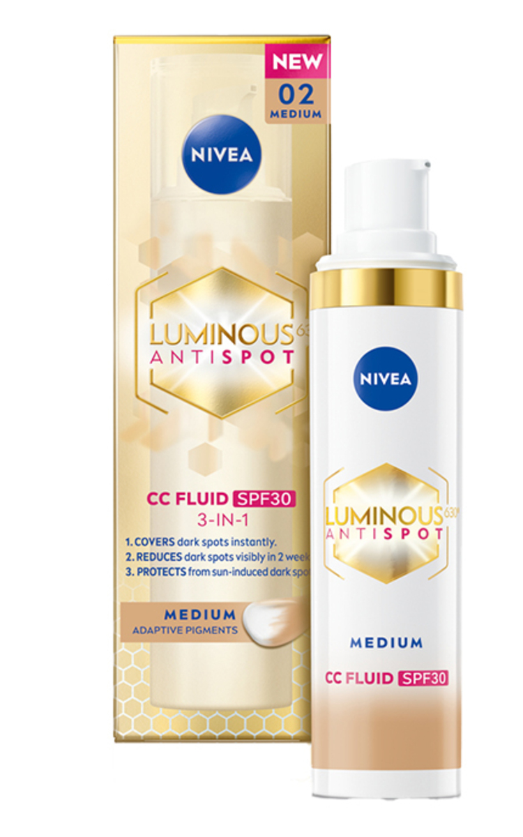 NIVEA NIVEA, LUMINOUS 630, CC fluidas vidutinio atspalvio, 40 ml 40 ml