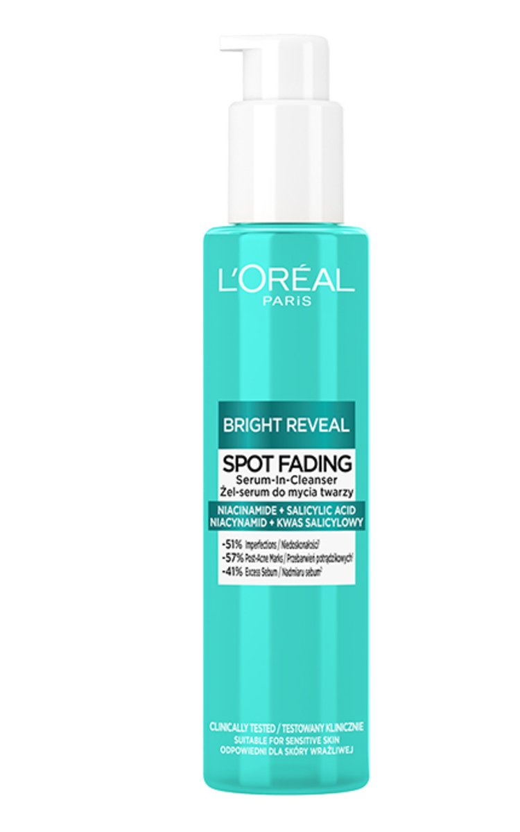 L'OREAL PARIS, BRIGHT REVEAL, serumas-prausiklis, 150 ml.