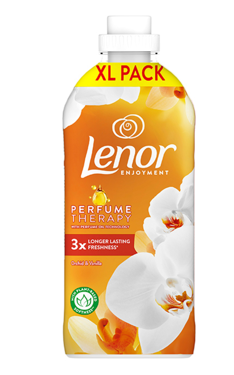 LENOR LENOR, VANILLA ORCHID & GOLDEN AMBER, audinių minkštiklis, 1200 ml. 1200 ml