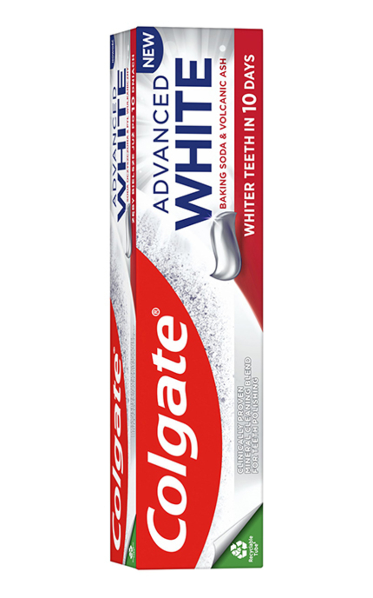 COLGATE COLGATE, ADVANCED WHITE VOLCANIC ASH, dantų pasta, 75 ml. 75 ml