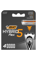 BIC, FLEX5 HYBRID B4, skustuvo galvutės, 4 vnt.