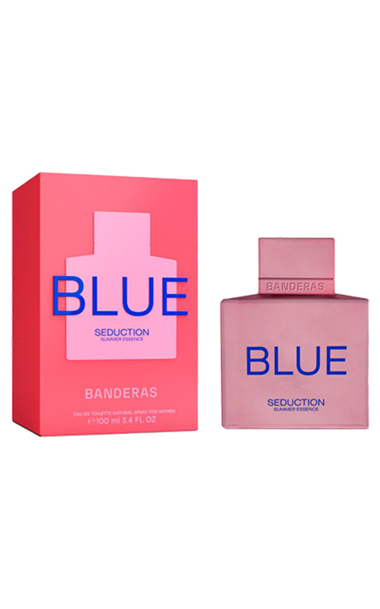 ANTONIO BANDERAS BANDERAS, BLUE SEDUCTION SUMMER ESSENCE, moteriškas tualetinis vanduo, 100 ml. 100 ml