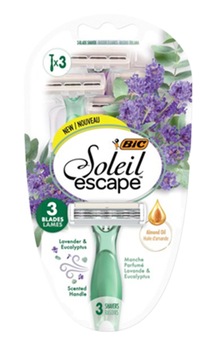 BIC BIC, SOLEIL ESCAPE 3P LAVENDER/EUCALYPTUS, 3 vnt. 3 vnt.