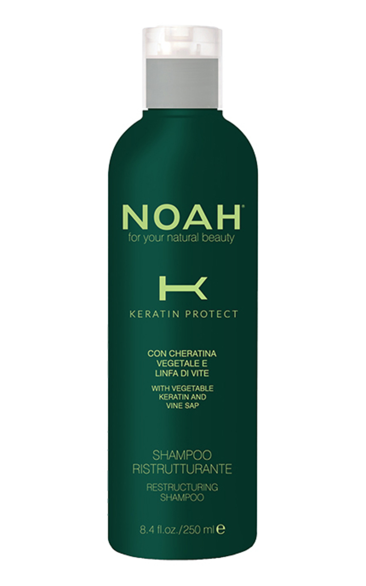 NOAH NOAH KERATIN PROTECT, atkuriamasis šampūnas su augaliniu keratinu, 250ml. 250 ml