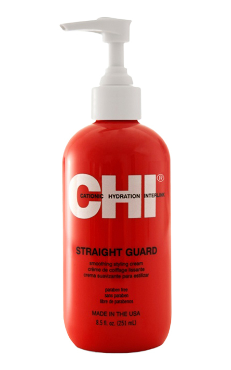 CHI LUXURY CHI, STRAIGHT GUARD, tiesinamasis kremas plaukams, 251 ml. 251 ml