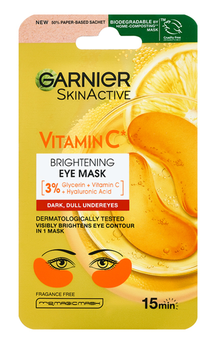 GARNIER GARNIER, TISSUE MASK, VITAMIN C, skaistinanti paakių kaukė, 5 g. 5 g