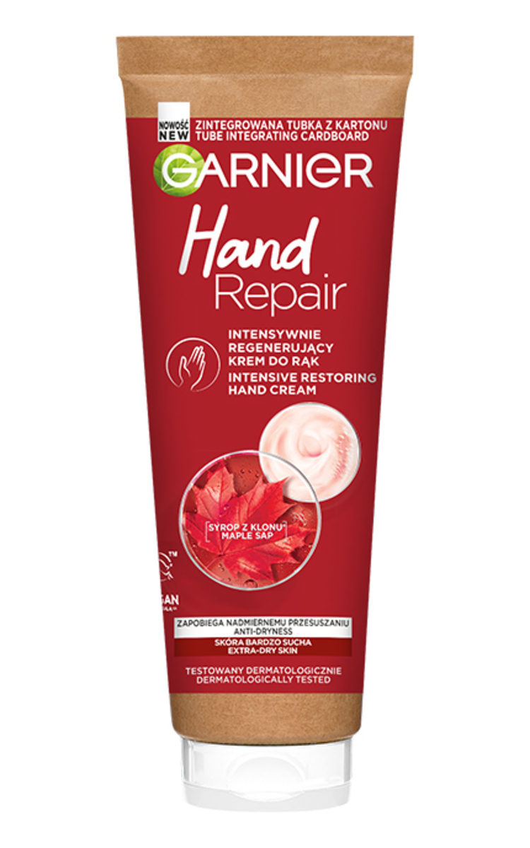 GARNIER GARNIER, HAND INTENSIVE CARE, regeneruojantis rankų kremas labai sausai odai, 75 ml. 75 ml