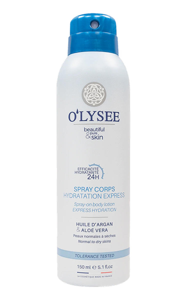 O'LYSÉE, EXPRESS HYDRATION BODY SPRAY, drėkinamsis purškiamas kūno losjonas, 150 ml.