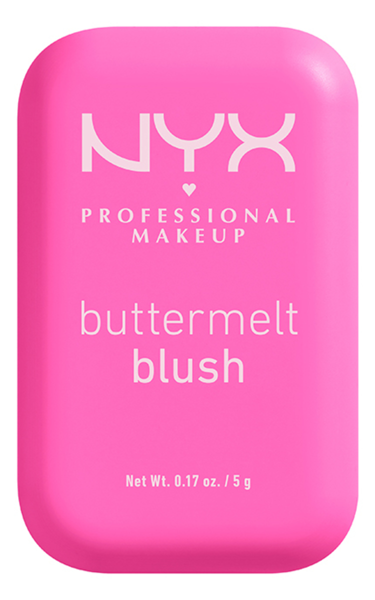 NYX PROFESSIONAL MAKEUP NYX, PROFESSIONAL MAKEUP BUTTERMELT BLUSH, 01 MY BUTTA HALF, skaistalai, 5 g. 5 g