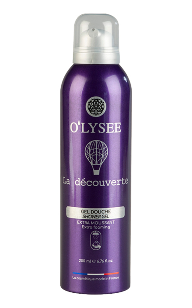 O'LYSÉE, GEL DOUCHE EXTRA-MOUSSANT LA DÉCOUVERTE, dušo putos, 200 ml.