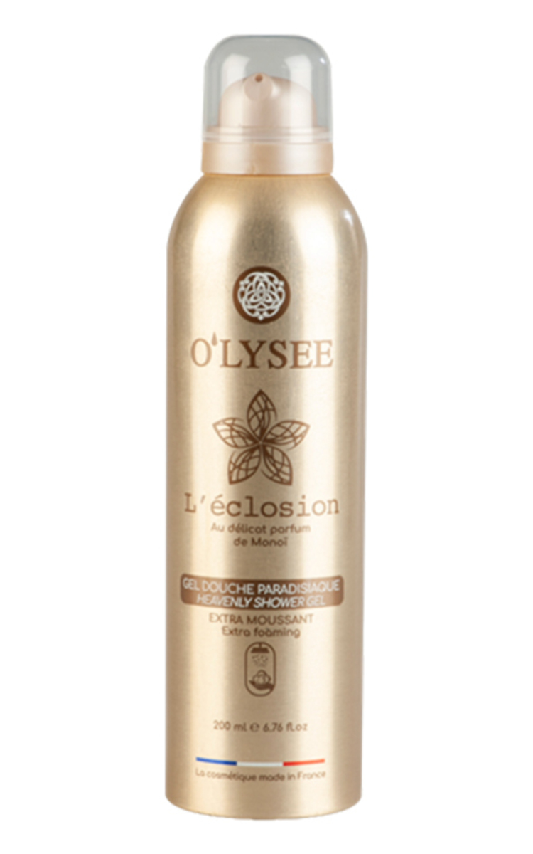 O'LYSÉE, EXTRA-FOAMING SHOWER GEL L'ECLOSION, dušo putos, 200 ml.