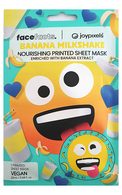 FACE FACTS X JOY PIXELS, NOURISHING BANANA MILKSHAKE, drėkinanti ir maitinanti veido kaukė, 1 vnt.