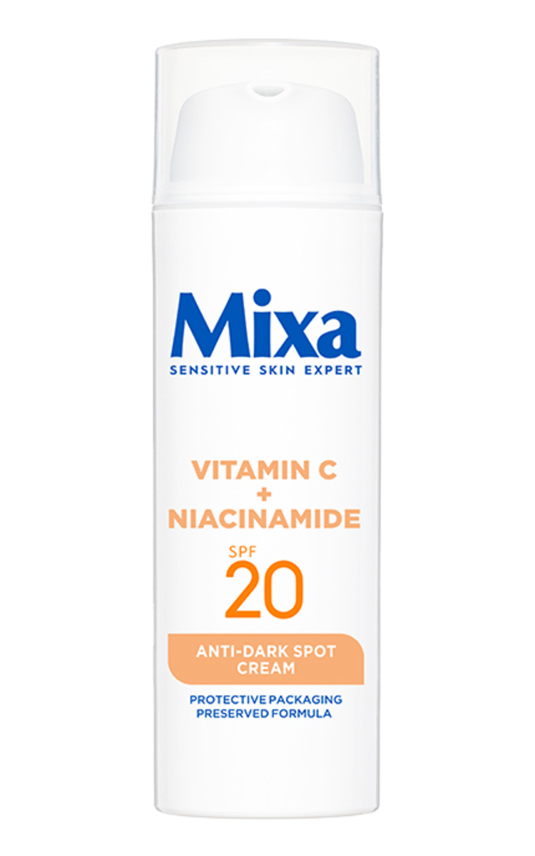 MIXA MIXA, ANTI-DARK SPOT, veido kremas nuo tamsių dėmių, SPF 20, 50 ml. 50 ml